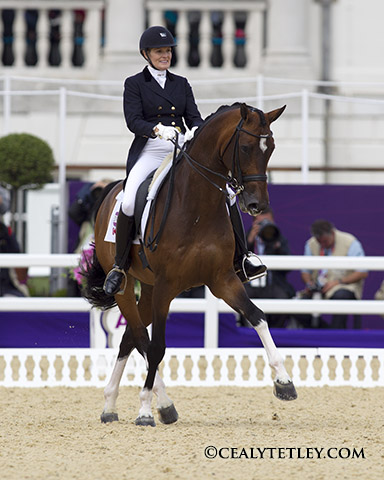 Ashley Holzer of Toronto, ON, riding Breaking Dawn Ashley finished 24th individually at the 2012 London Olympic Games