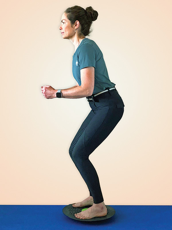 Balance Board Squats, Exercises for Horse Riders