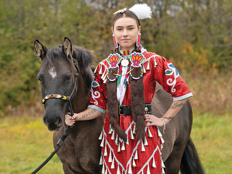 Mādahòkì Farm, Lac La Croix Indigenous pony, Lac La Croix ponies, Gakijiwanong Anishinaabe Nation, unique pony breeds, zebra stripes on pony legs, importance of preserving horse breeds, TJ Stables, mare Wishkossiwika, Fred Isham, Ojibwe Horse herd, The last roundup