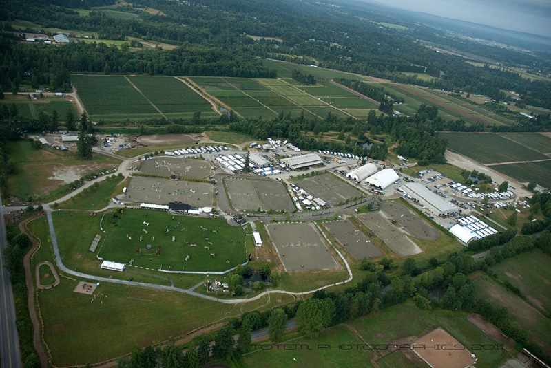 Aerial Shot thunderbird Show Park Langley, BC