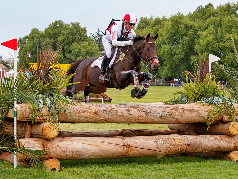 karl slezak and hot bobo, canadian 2024 olympic show jumping team