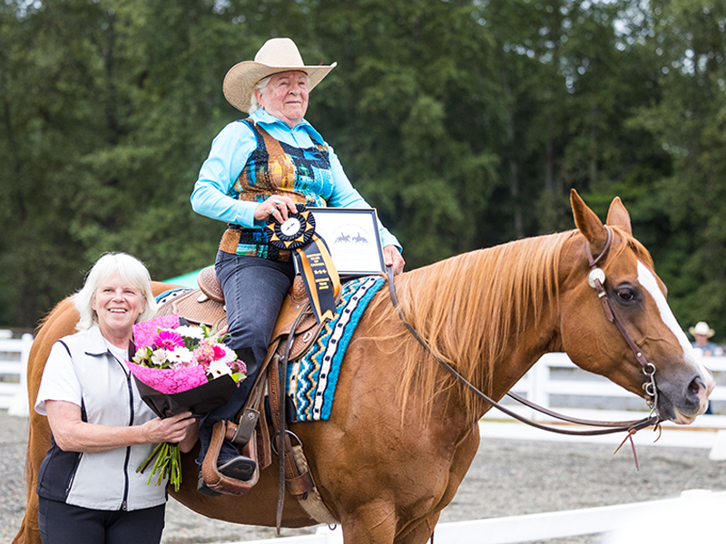 century club cadora, older horse riders, riding horses, century club of canada