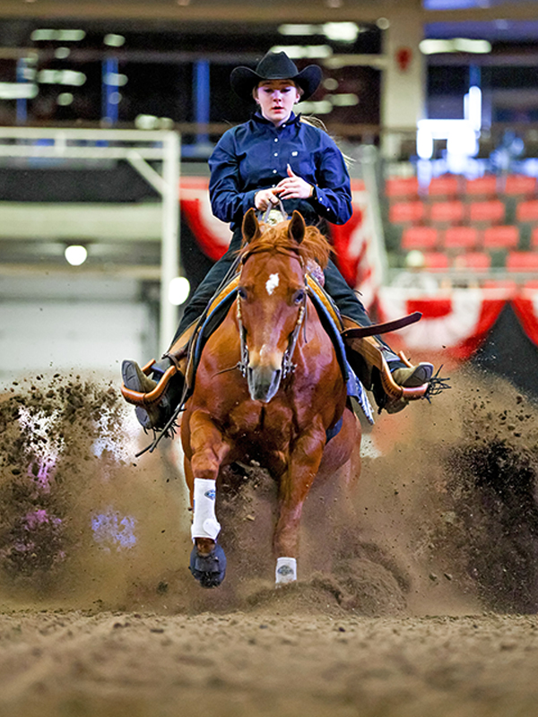 non-pro natalie draper with shooting off sparks calgary stampede 2025