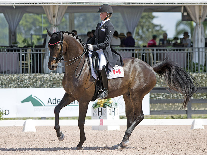 Camille Carier Bergeron FEI Pony Division Grand Prix Dressage Rider Camille Carier Bergon