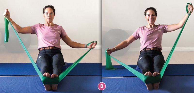 flex band pilates exercises, pilates for equestrians, sandra verda zanatta, core strength equestrians, workouts for horse people