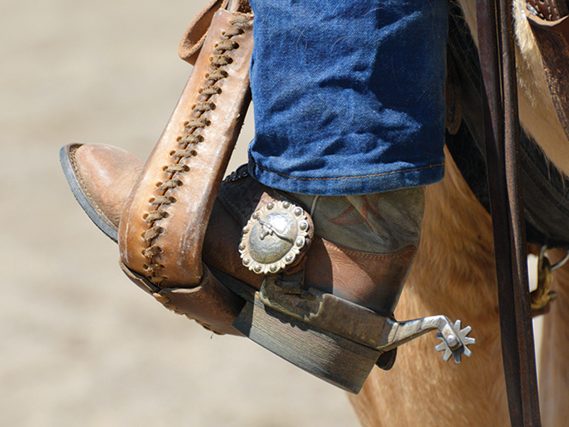 western riding spurs, how to use western spurs, responsible use of spurs, humane spurs, jec ballou horse trainer