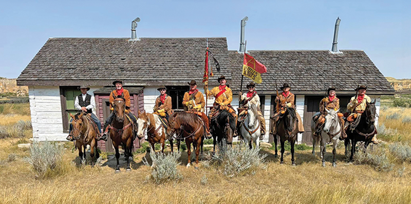 north west mounted police headquarters cabin in writing on stone provincial park, Col. S.B. Steele, Strathcona's Horse, horses in history, sam steele's horses, north-west rebellion, cowboy cavalry, buckskin cavalry, alberta field force horses, horses Canadian army, commemorative troop association horses