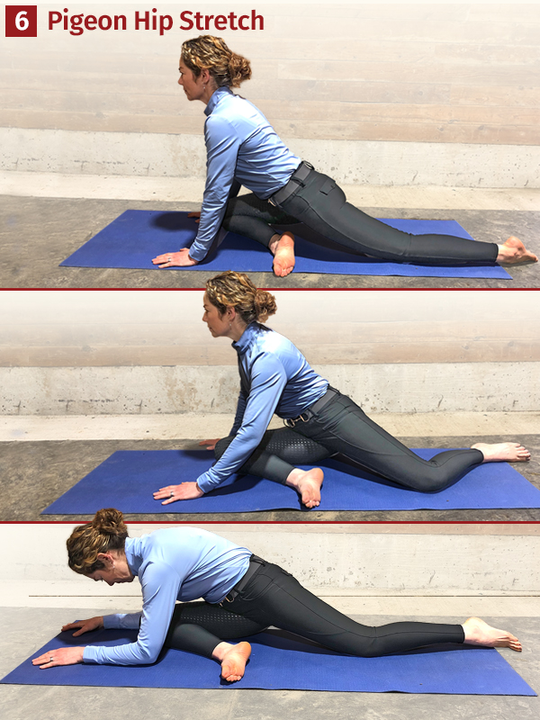 pigeon hip stretch, how to stretch your outer hip, exercises for horse riders, pilates for horse riders, mobility for horse riders, exercises for hip mobility, equestrian sport fitness, sandra verda zanatta, fit to ride 
