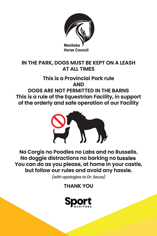 manitoba horse council, bird's hill park, mhc equestrian facility, biosecurity horse farm