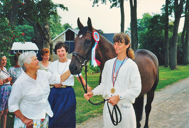 who are some of canada's horse industry builders? John Scott, Cara Whitham, Jack Pemberton, Alfred Fletcher, Guy Weadick, Dr. Sherman Olson, Dr. Gillian Lawrence, David Esworthy, Gayle Ecker, Bill Collins, Peter Cameron, Faith Berghuis, Ian Miller