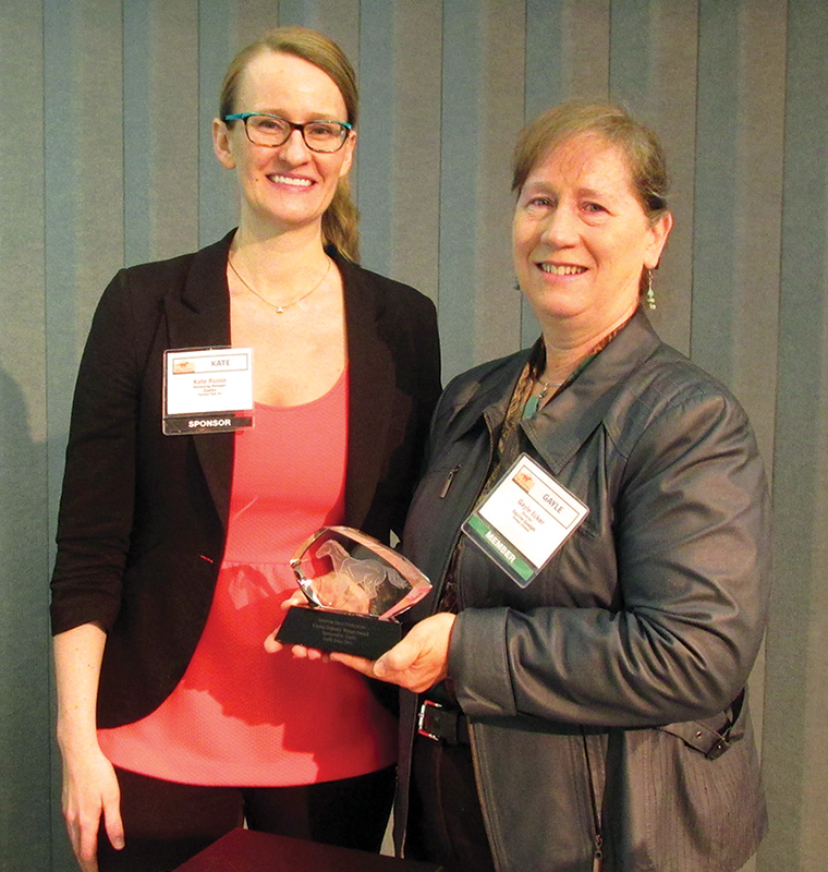 who are some of canada's horse industry builders? John Scott, Cara Whitham, Jack Pemberton, Alfred Fletcher, Guy Weadick, Dr. Sherman Olson, Dr. Gillian Lawrence, David Esworthy, Gayle Ecker, Bill Collins, Peter Cameron, Faith Berghuis, Ian Miller