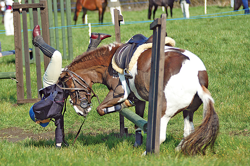 how to fall off of a horse, protect your child from horse accidents, riding a horse safely, land safe equestrian