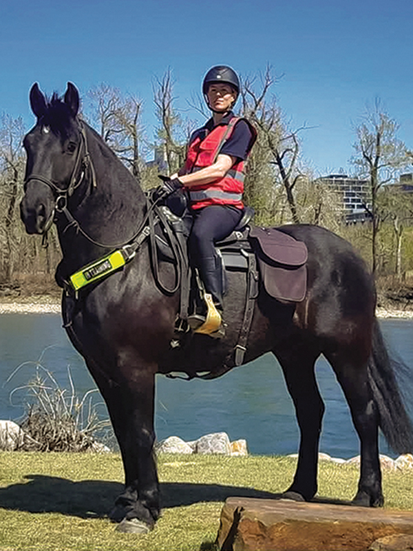 Robin Koltusky leading innovation in mounted policing and horse training with the Calgary Police Service Mounted Patrol Team