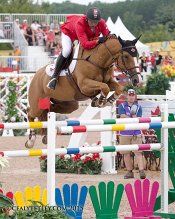 Ian Millar Record 10th Pan Am, Starting Gate Communications, TORONTO 2015 Pan American Games, individual final show jumping, Caledon Equestrian Park, Yann Candel, Eric Lamaze, Michel Vaillancourt