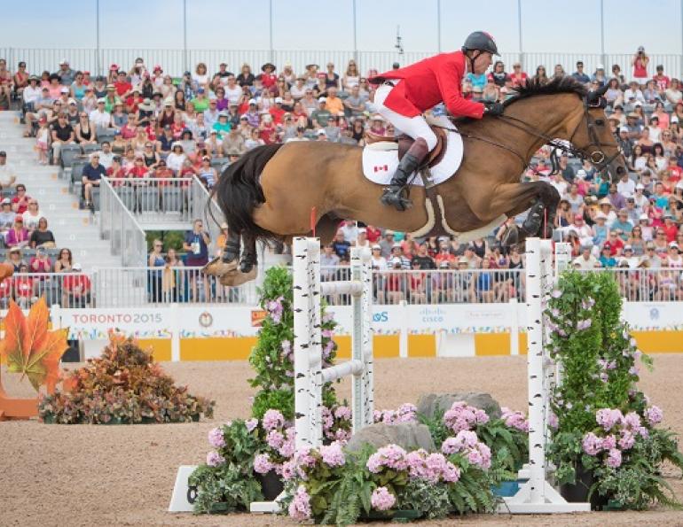 Ian Millar Record 10th Pan Am, Starting Gate Communications, TORONTO 2015 Pan American Games, individual final show jumping, Caledon Equestrian Park, Yann Candel, Eric Lamaze, Michel Vaillancourt