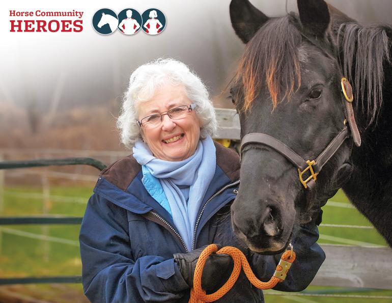 anne caine cantra, anne cain ontario veterinary college, horse community hero in canada, sunrise therapeutic riding anne caine, riding for disabled, thereapeutic riding in canada