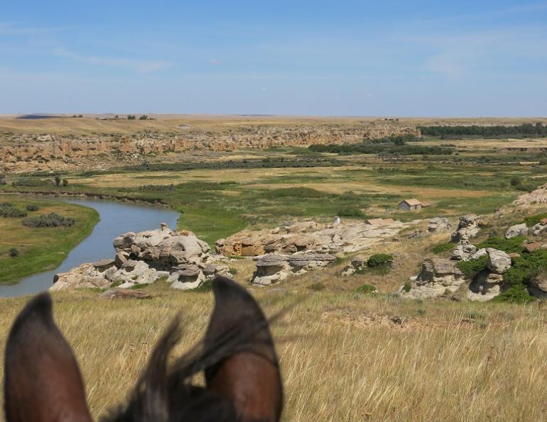 Writing-on-Stone Provincial Park on horseback, trail riding in alberta, horseback riding alberta, southern alberta trail riders, camping with horses