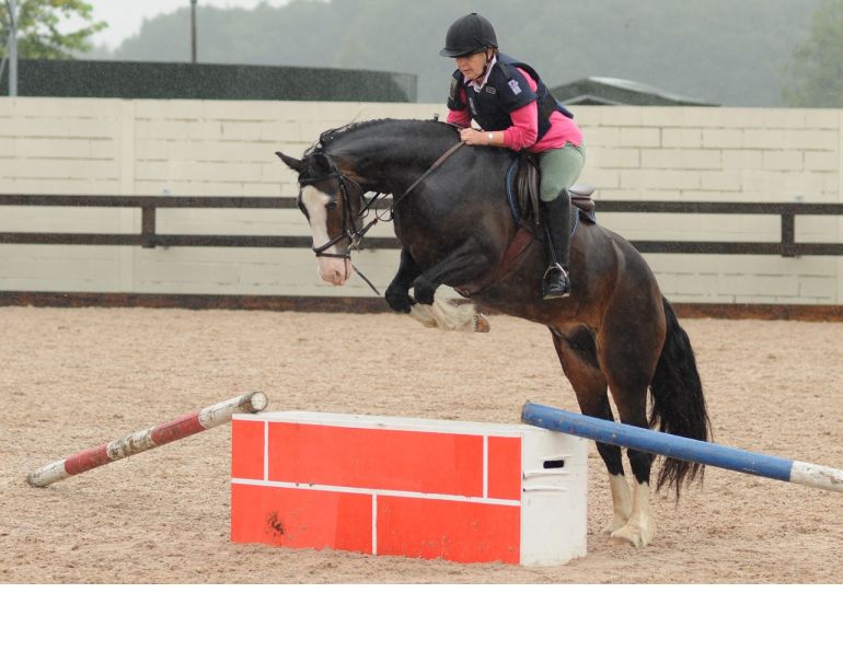 straighten your horse, how to ride a horse straight, horse not straight over fences, sarah bradley